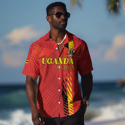 Custom Uganda Football Hawaiian Shirt Go Champions Cranes LT15