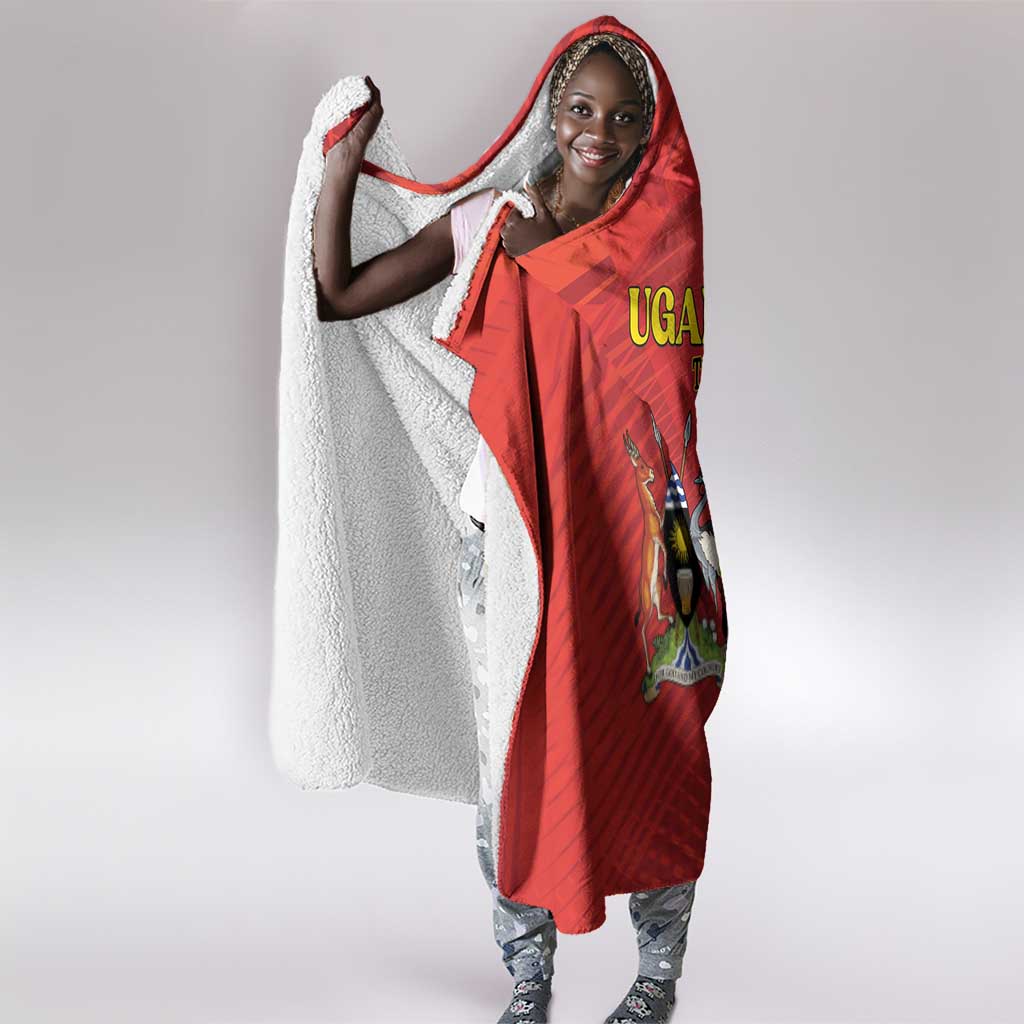 Uganda Football Hooded Blanket Go Champions Cranes - African Pride