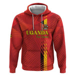 Custom Uganda Football Hoodie Go Champions Cranes - African Pride