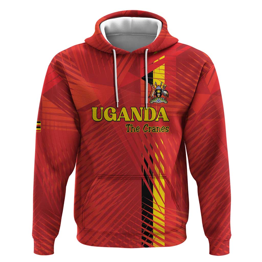 Custom Uganda Football Hoodie Go Champions Cranes - African Pride