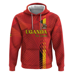 Custom Uganda Football Hoodie Go Champions Cranes - African Pride