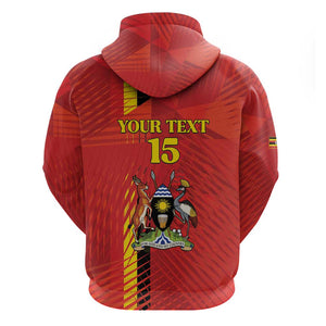 Custom Uganda Football Hoodie Go Champions Cranes - African Pride