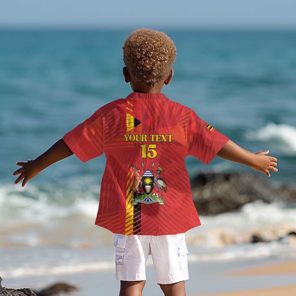 Custom Uganda Football Kid Hawaiian Shirt Go Champions Cranes LT15
