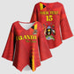 Custom Uganda Football Kimono Sleeve Blouse Go Champions Cranes - African Pride