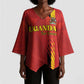 Custom Uganda Football Kimono Sleeve Blouse Go Champions Cranes - African Pride