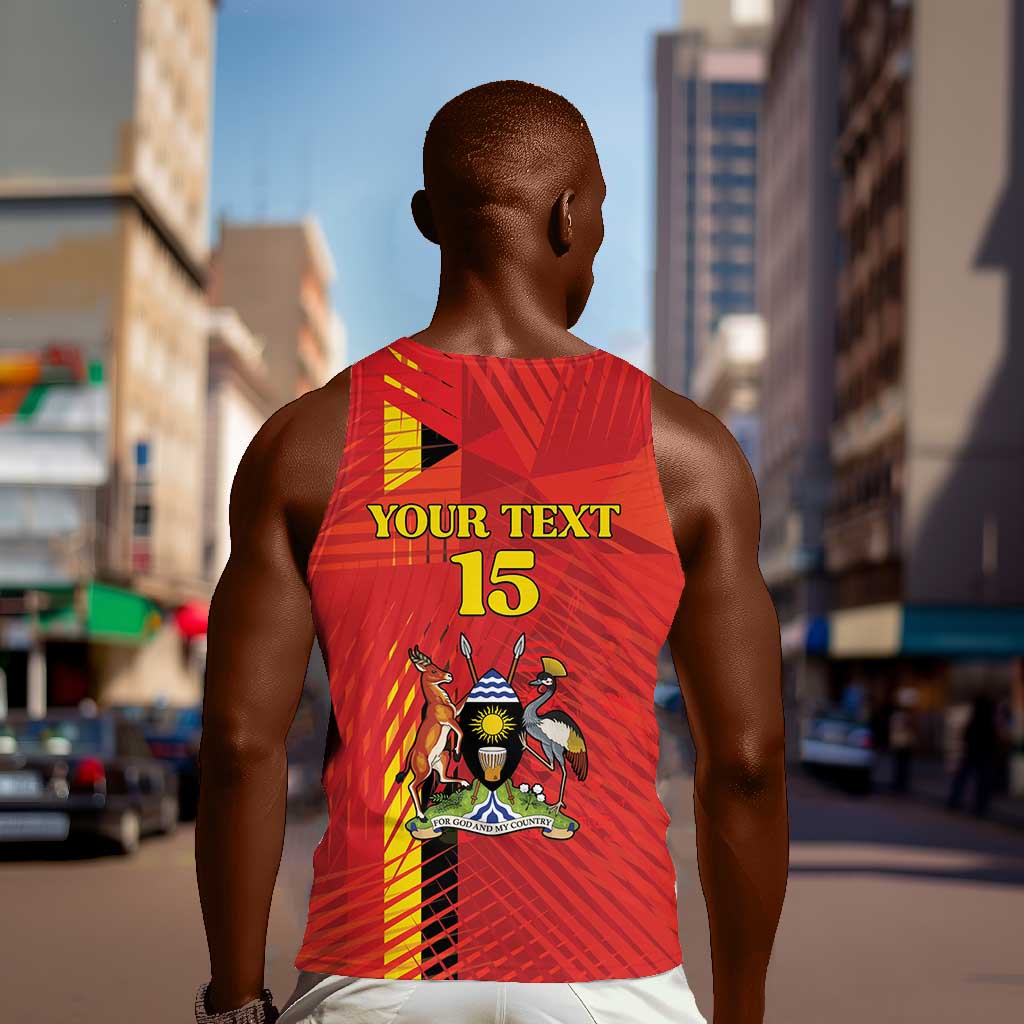 Custom Uganda Football Men Tank Top Go Champions Cranes - African Pride