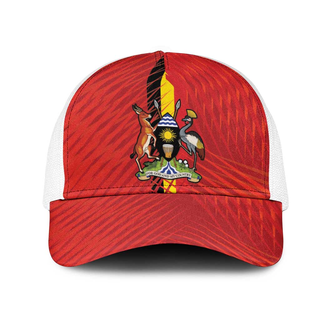 Uganda Football Mesh Trucker Cap Go Champions Cranes - African Pride