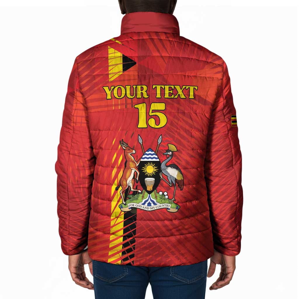 Custom Uganda Football Padded Jacket Go Champions Cranes - African Pride