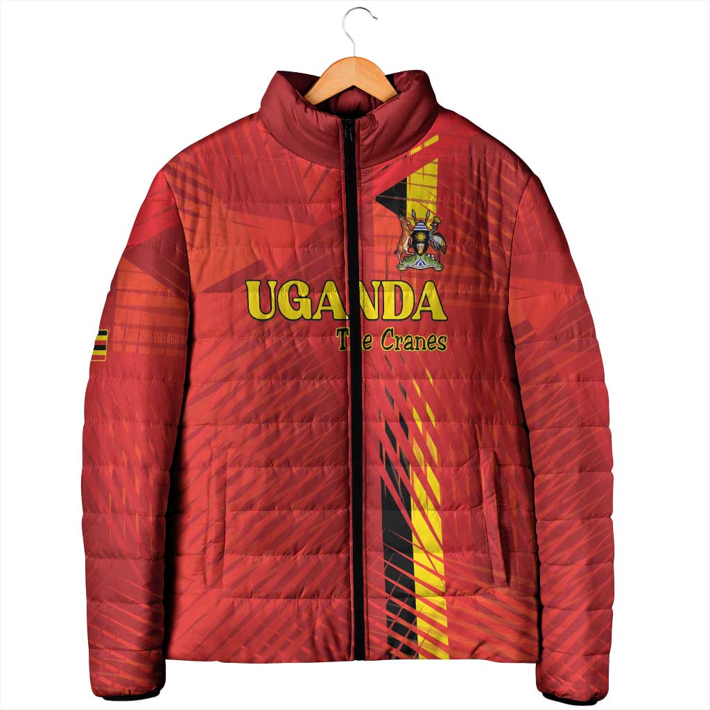 Custom Uganda Football Padded Jacket Go Champions Cranes - African Pride