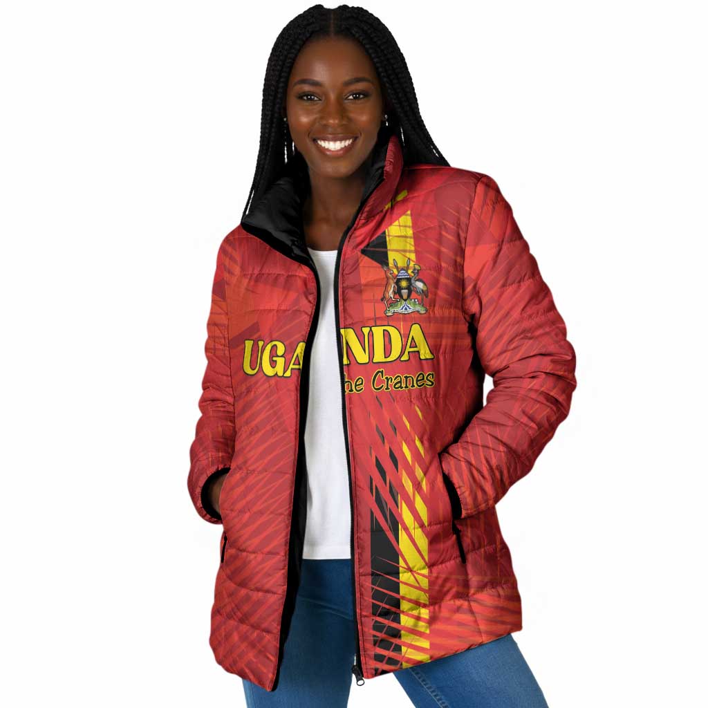 Custom Uganda Football Padded Jacket Go Champions Cranes - African Pride