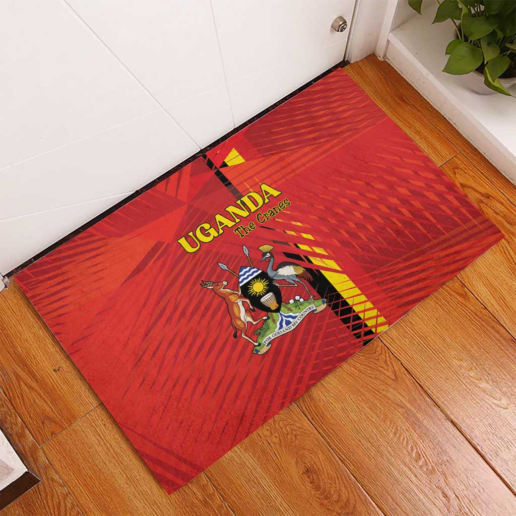 Uganda Football Rubber Doormat Go Champions Cranes - African Pride