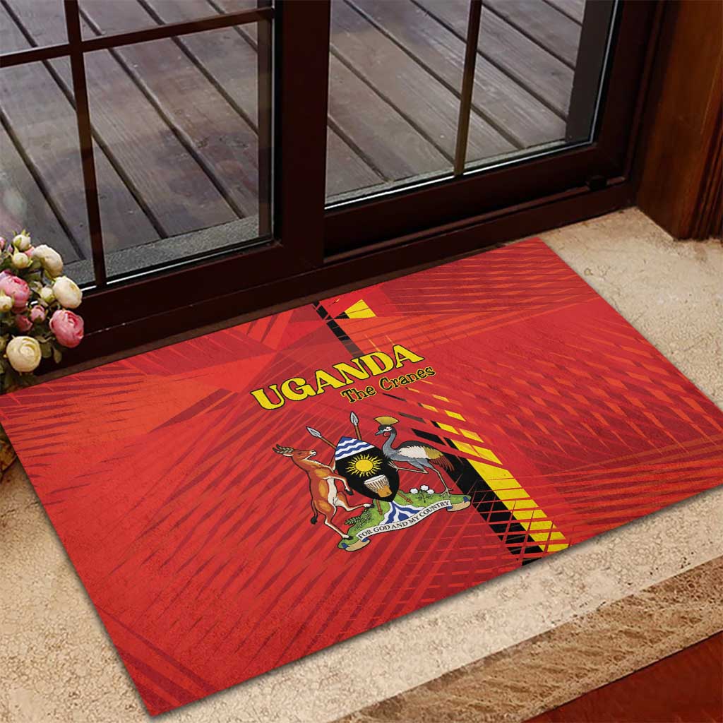 Uganda Football Rubber Doormat Go Champions Cranes - African Pride