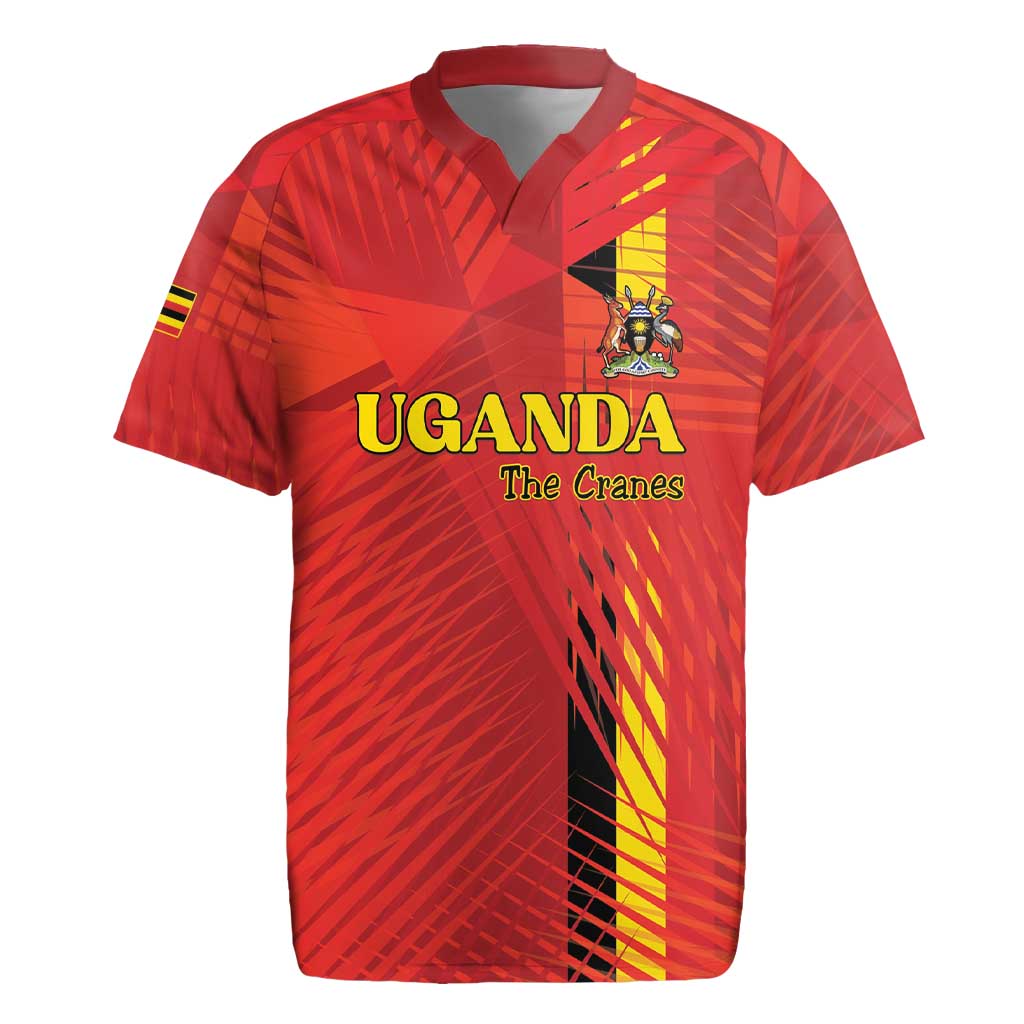 Custom Uganda Football Rugby Jersey Go Champions Cranes LT15