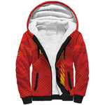 Custom Uganda Football Sherpa Hoodie Go Champions Cranes - African Pride