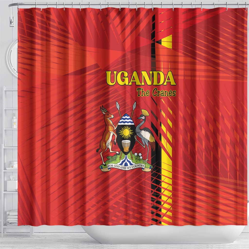 Uganda Football Shower Curtain Go Champions Cranes - African Pride