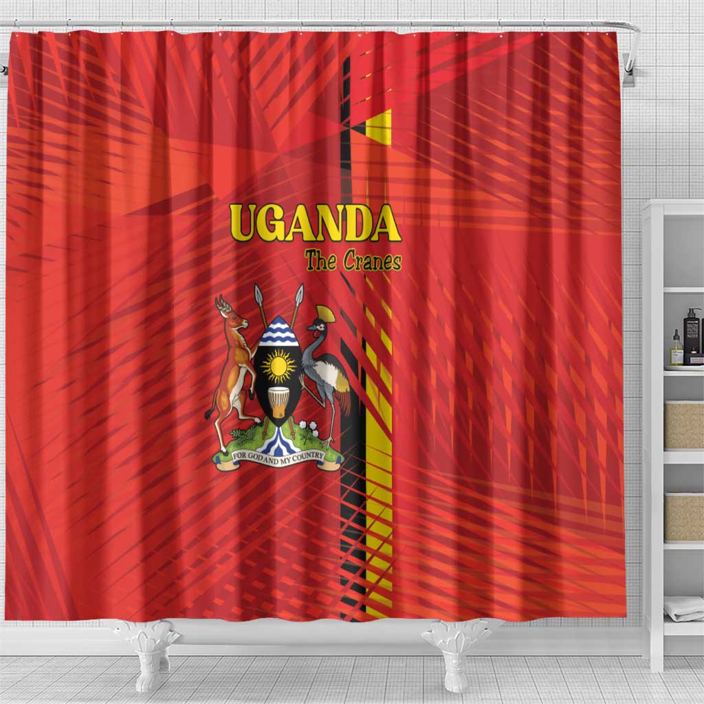Uganda Football Shower Curtain Go Champions Cranes - African Pride