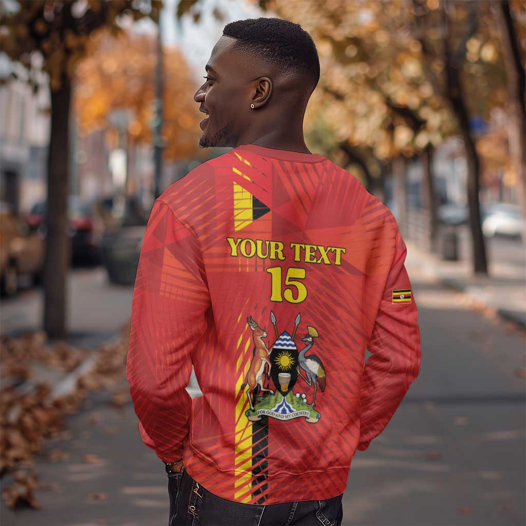 Custom Uganda Football Sweatshirt Go Champions Cranes - African Pride
