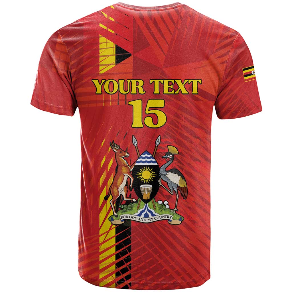 Custom Uganda Football T shirt Go Champions Cranes LT15