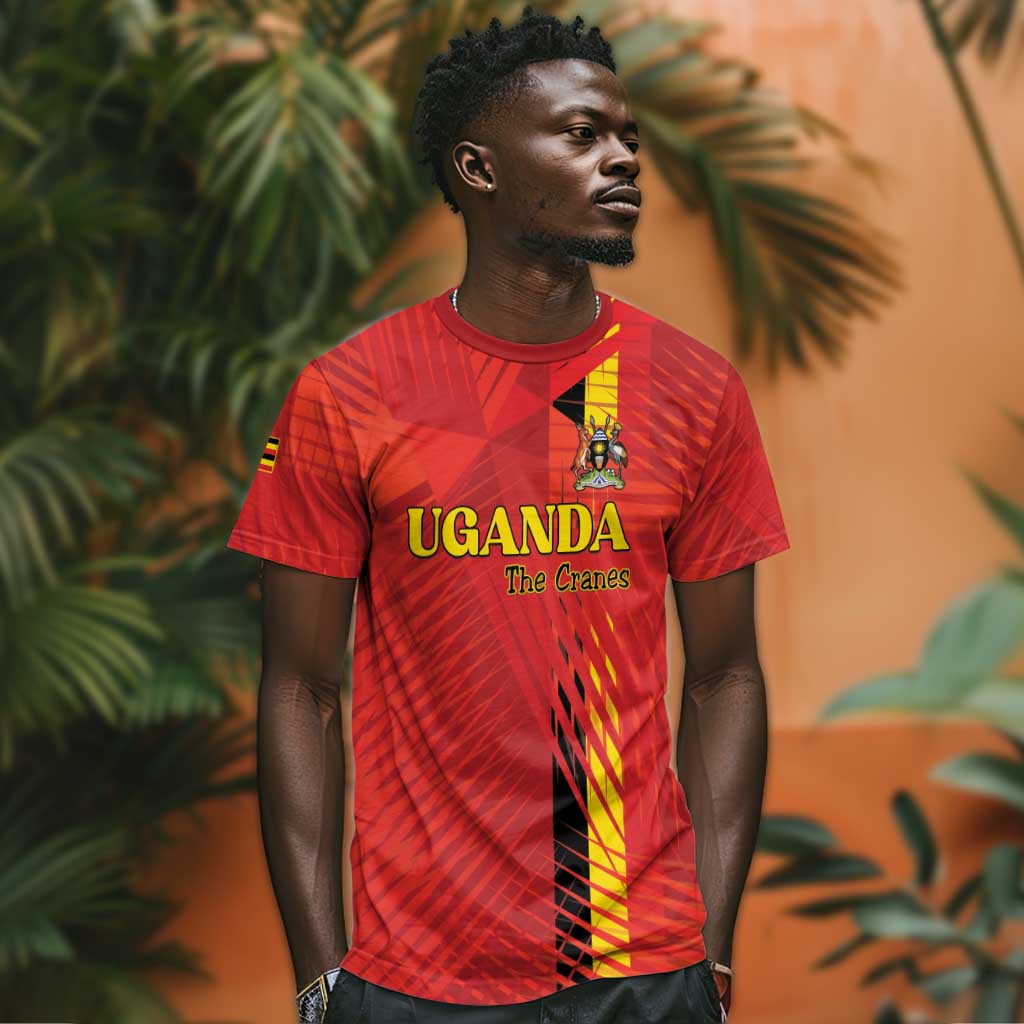 Custom Uganda Football T shirt Go Champions Cranes LT15