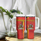 Custom Uganda Football Tumbler With Handle Go Champions Cranes - African Pride