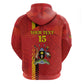 Custom Uganda Football Zip Hoodie Go Champions Cranes - African Pride