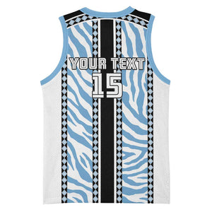 Custom Botswana Football Basketball Jersey Botswana Rising Again - Black - African Pride