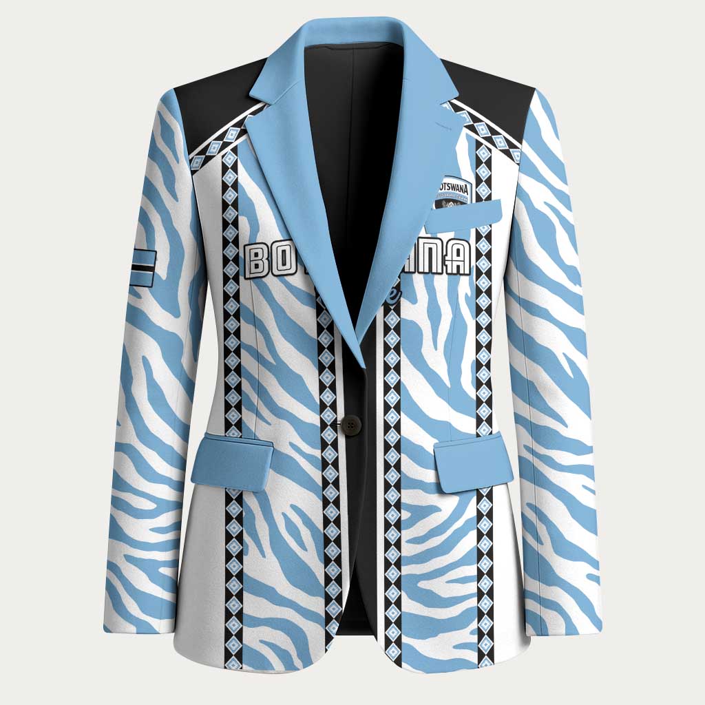 Custom Botswana Football Blazer Botswana Rising Again - Black - African Pride