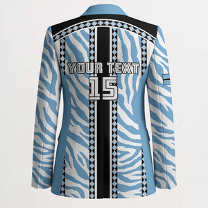Custom Botswana Football Blazer Botswana Rising Again - Black - African Pride