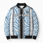 Custom Botswana Football Bomber Puffer Jacket Botswana Rising Again - Black - African Pride
