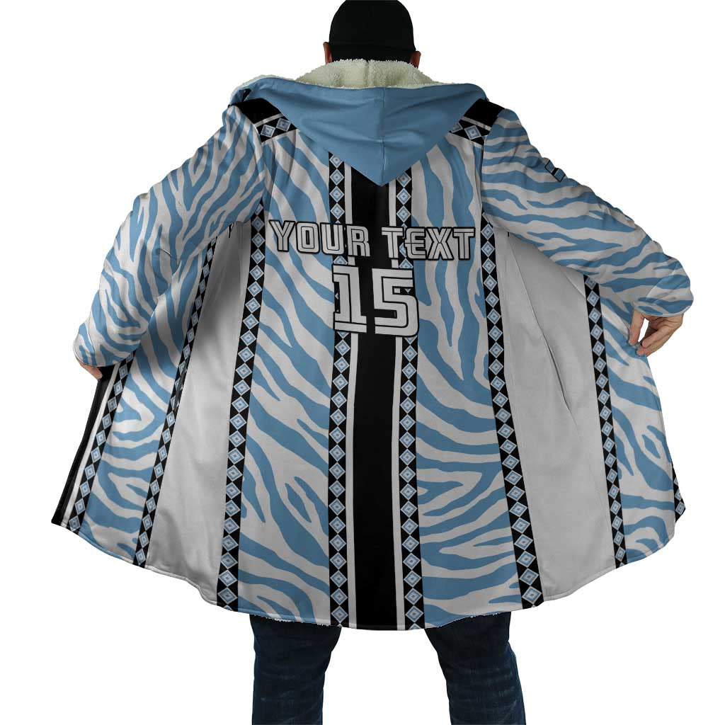 Custom Botswana Football Cloak Botswana Rising Again - Black - African Pride