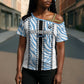 Custom Botswana Football Cross Shoulder Shirt Botswana Rising Again - Black - African Pride