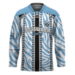 Custom Botswana Football Hockey Jersey Botswana Rising Again - Black - African Pride