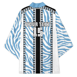 Custom Botswana Football Kimono Botswana Rising Again - Black - African Pride
