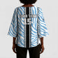 Custom Botswana Football Kimono Sleeve Blouse Botswana Rising Again - Black - African Pride