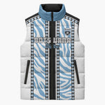 Custom Botswana Football Sleeveless Puffer Jacket Botswana Rising Again - Black - African Pride