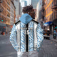 Custom Botswana Football Zip Hoodie Botswana Rising Again - Black - African Pride