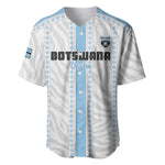 Custom Botswana Football Baseball Jersey Botswana Rising Again - Blue LT15