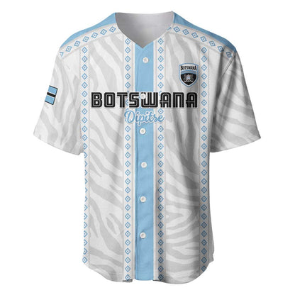 Custom Botswana Football Baseball Jersey Botswana Rising Again - Blue LT15