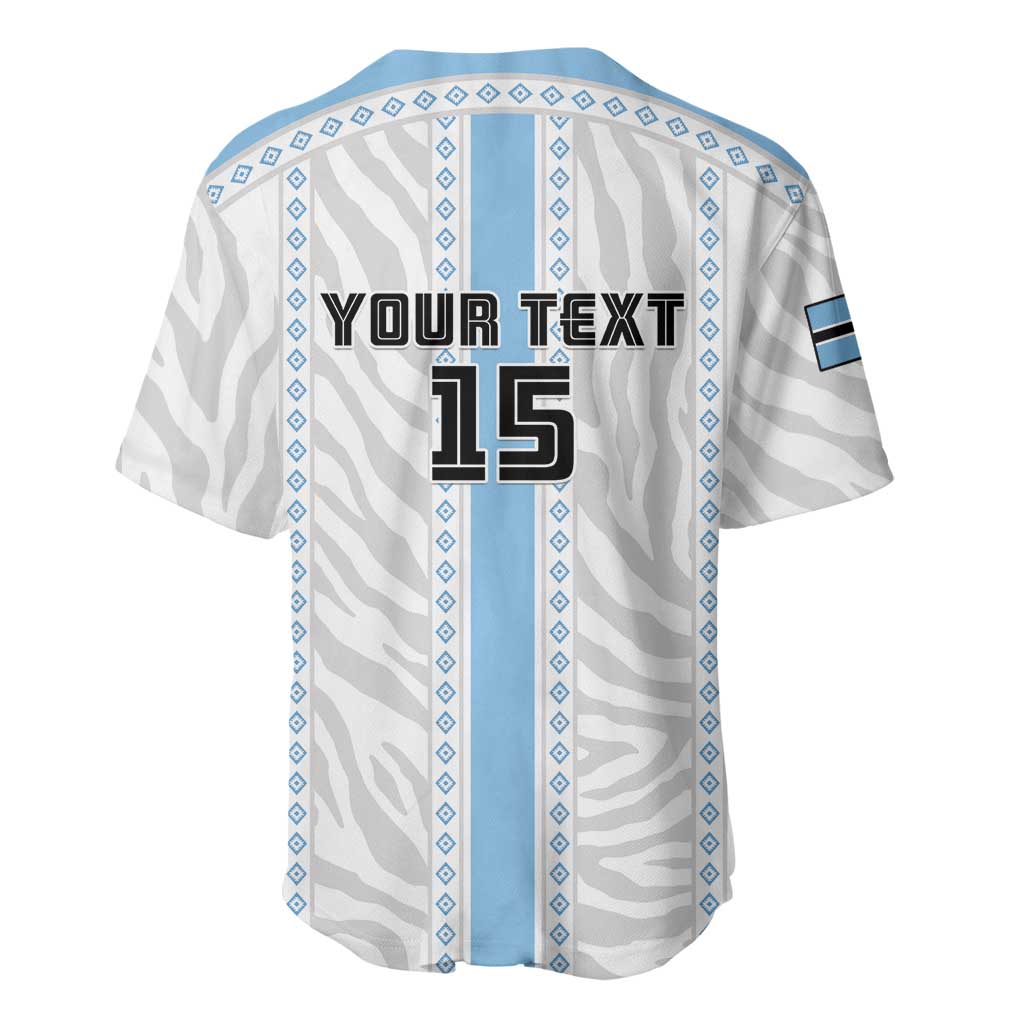 Custom Botswana Football Baseball Jersey Botswana Rising Again - Blue LT15