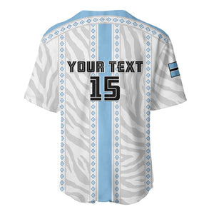 Custom Botswana Football Baseball Jersey Botswana Rising Again - Blue LT15