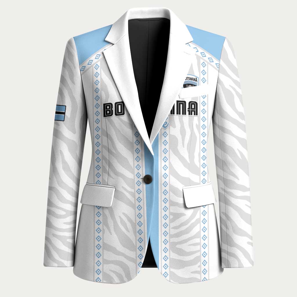 Custom Botswana Football Blazer Botswana Rising Again - Blue - African Pride