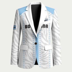Custom Botswana Football Blazer Botswana Rising Again - Blue - African Pride