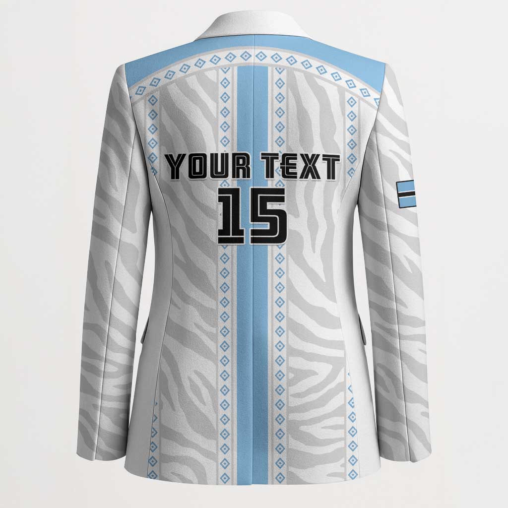 Custom Botswana Football Blazer Botswana Rising Again - Blue - African Pride