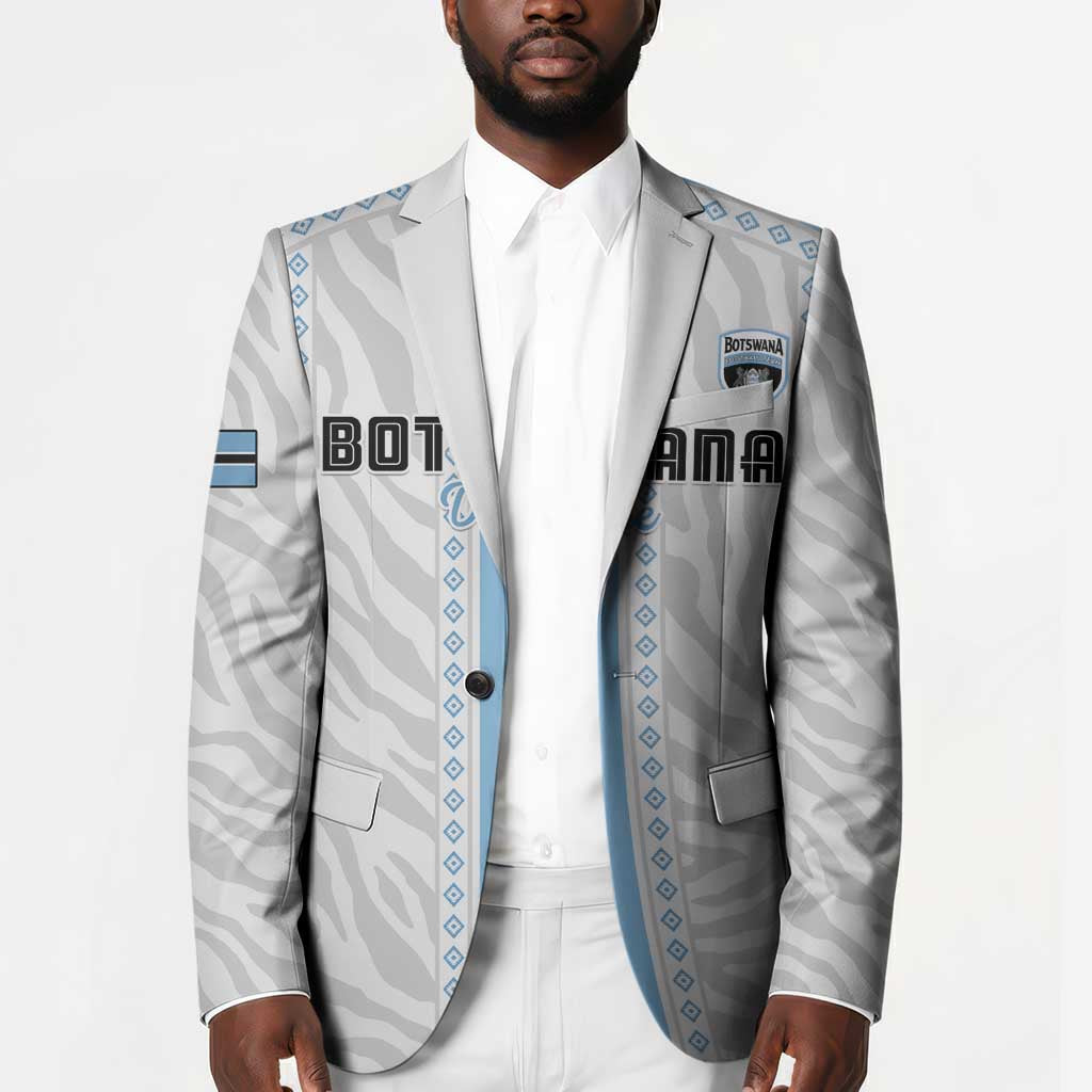 Custom Botswana Football Blazer Botswana Rising Again - Blue - African Pride