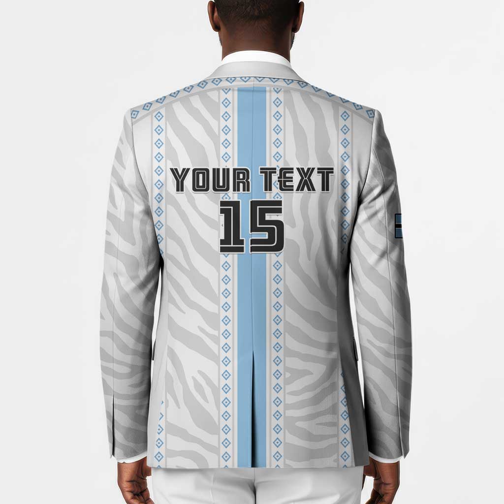 Custom Botswana Football Blazer Botswana Rising Again - Blue - African Pride