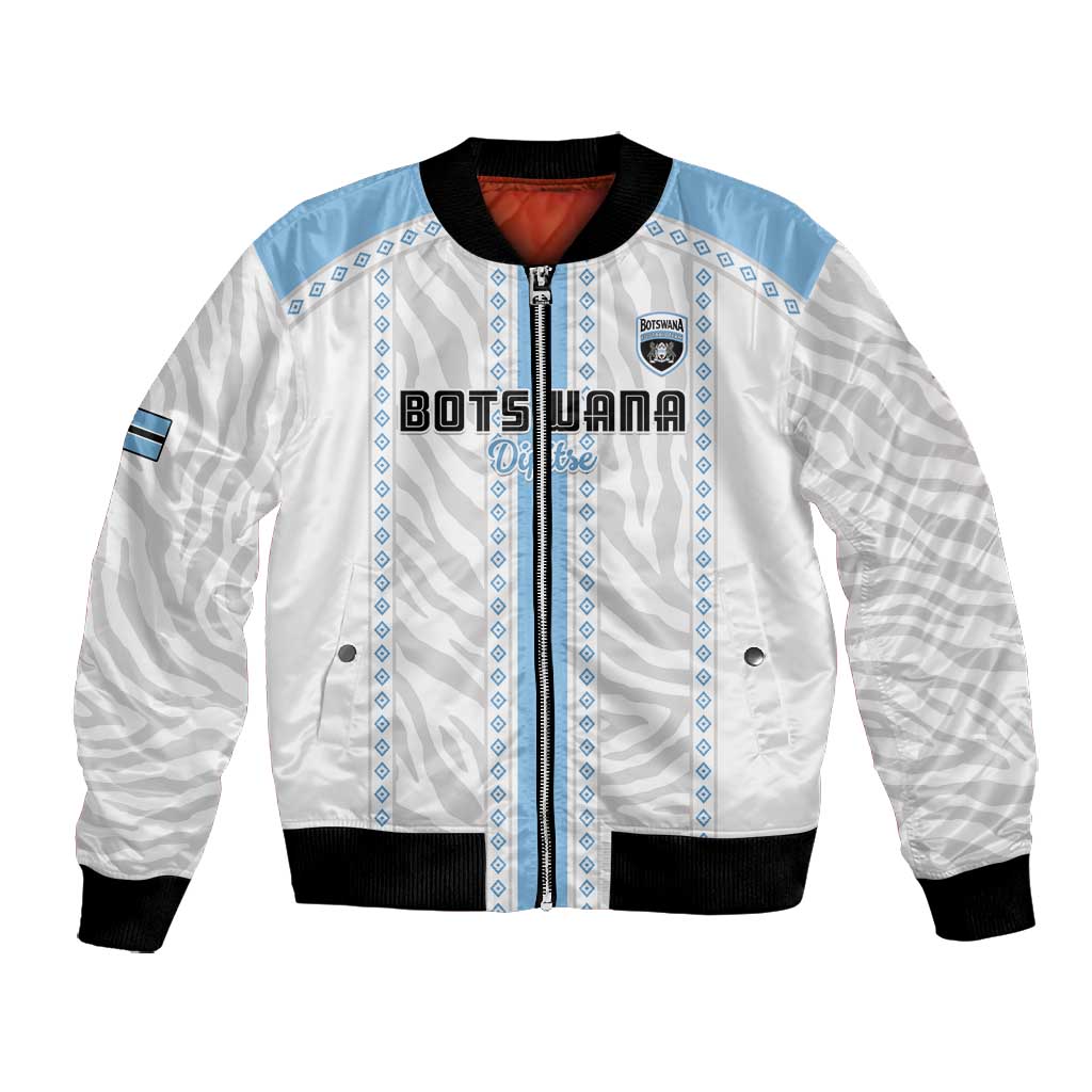 Custom Botswana Football Bomber Jacket Botswana Rising Again - Blue - African Pride