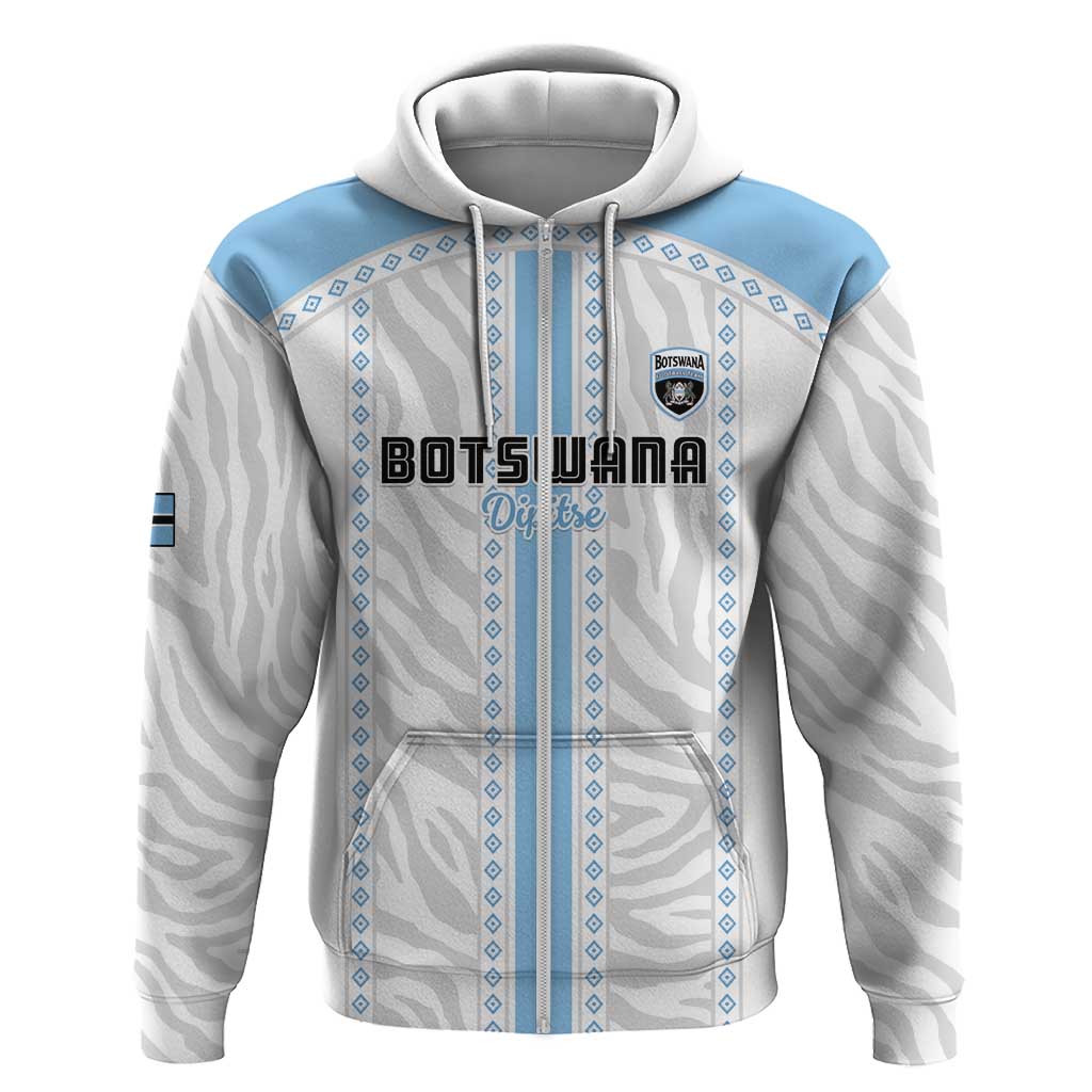 Custom Botswana Football Hoodie Botswana Rising Again - Blue - African Pride