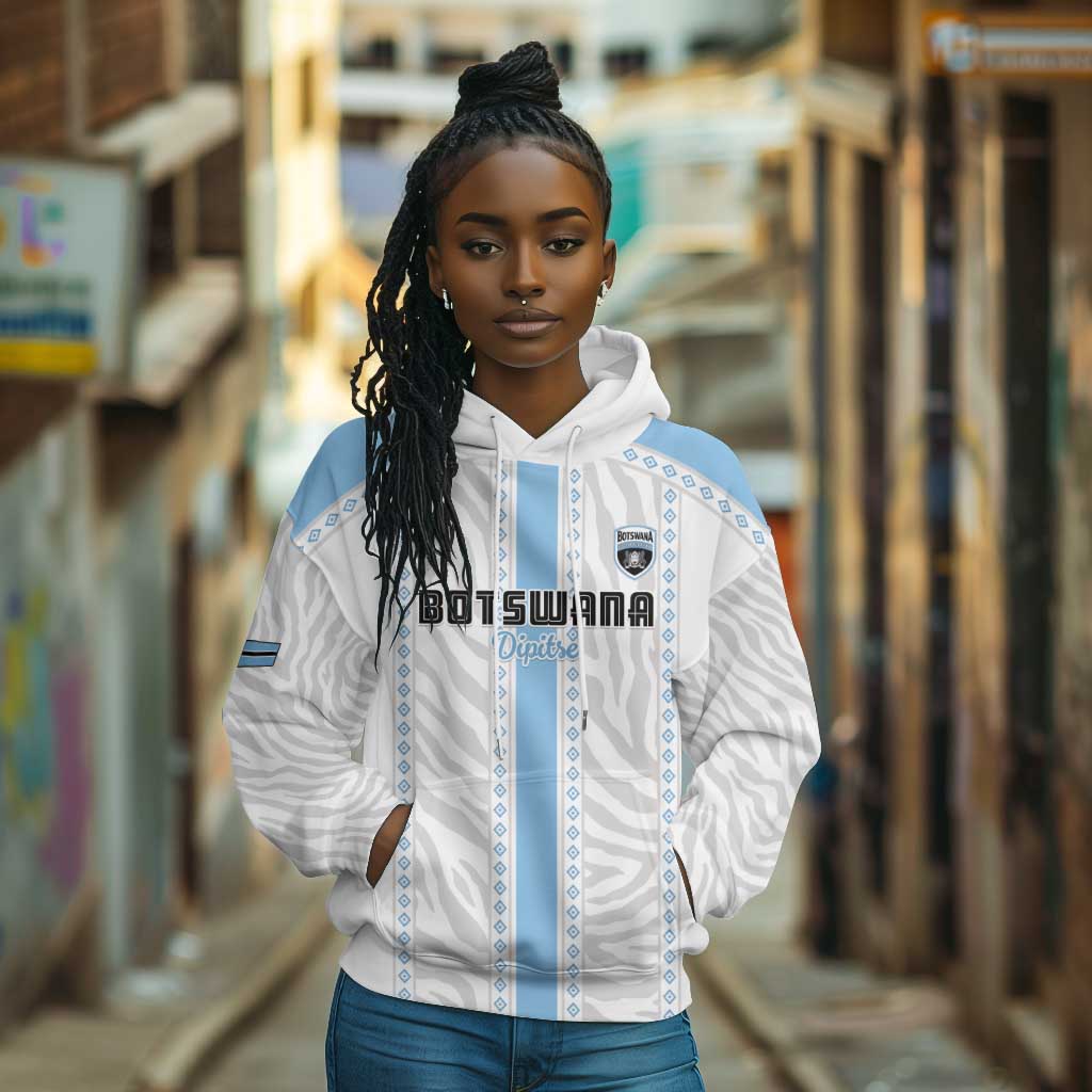 Custom Botswana Football Hoodie Botswana Rising Again - Blue - African Pride