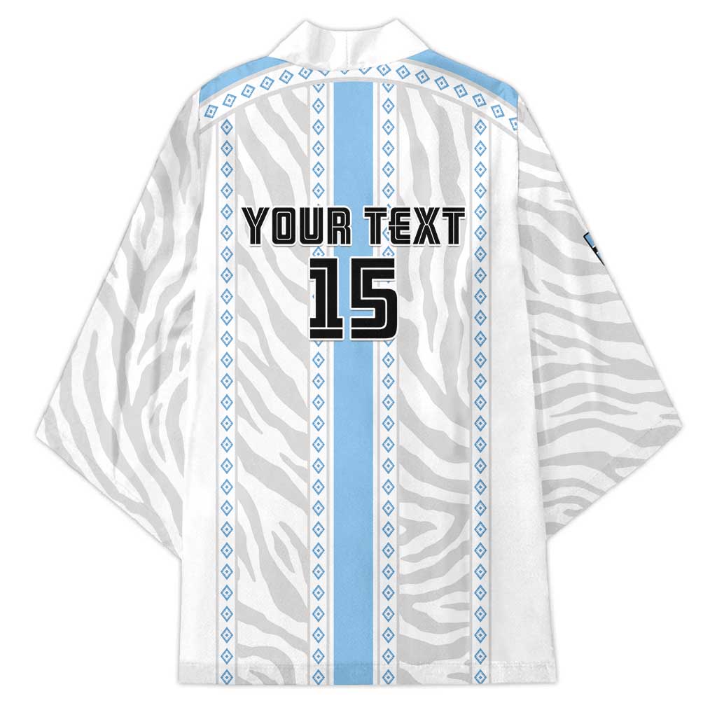 Custom Botswana Football Kimono Botswana Rising Again - Blue - African Pride
