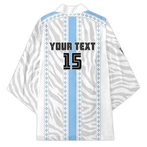 Custom Botswana Football Kimono Botswana Rising Again - Blue - African Pride